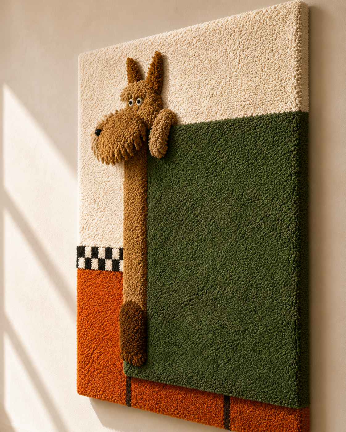 Hewn Earth Quiet Donkey wall art featuring a detailed illustration of a donkey in a natural, artistic style.