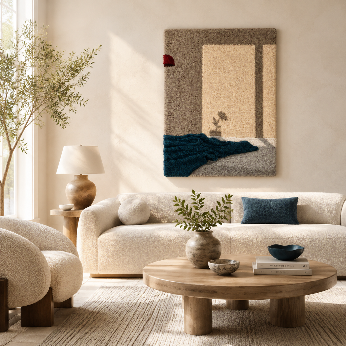 Hewn Earth Quiet Window Cat wall art featuring a serene cat silhouette on a window scene, perfect for home decor.