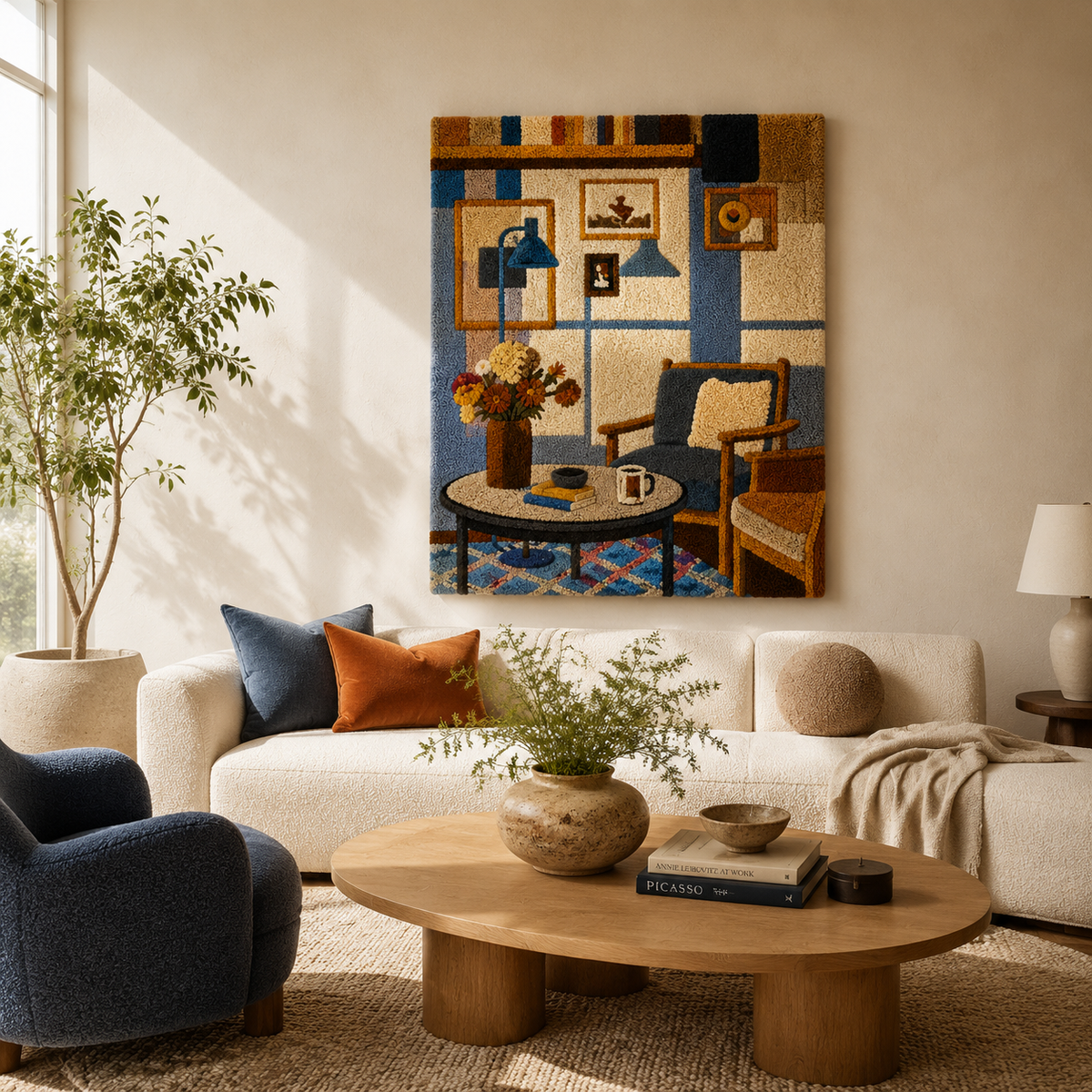 Hewn Earth Wall Art from The Curated Corner featuring a modern, textured abstract design for home decor.