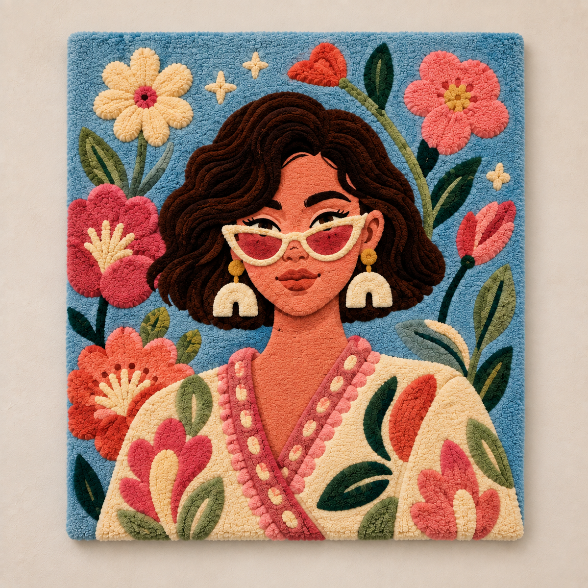 Coral Garden Muse wall art by Hewn Earth featuring vibrant coral and ocean-inspired design on a canvas.