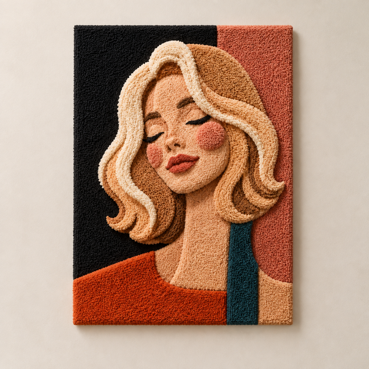 Coral Daydream wall art by Hewn Earth featuring vibrant coral and ocean-inspired abstract design on canvas.