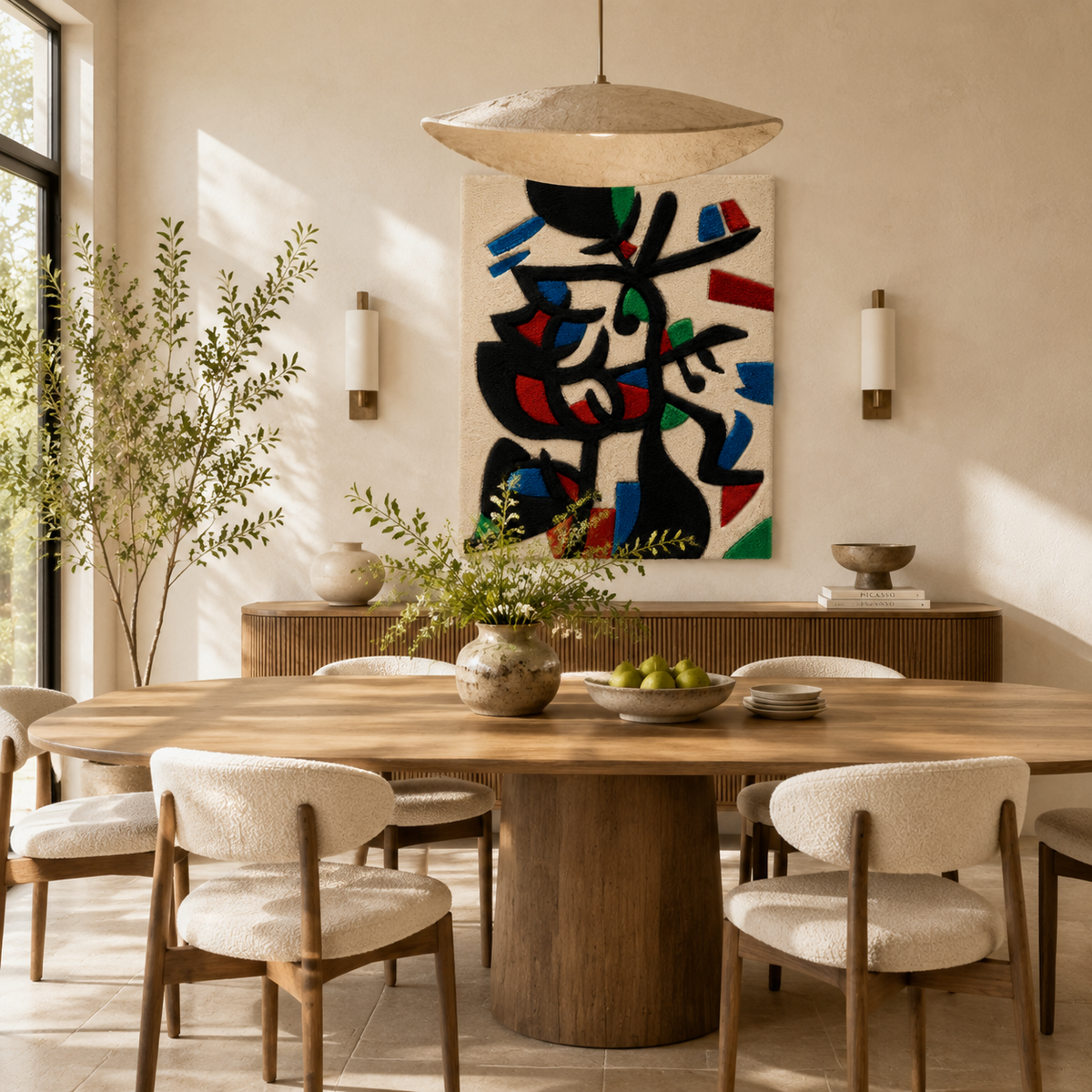 Calligraphic Carnival wall art by Hewn Earth featuring elegant, artistic calligraphy on a decorative wall piece.