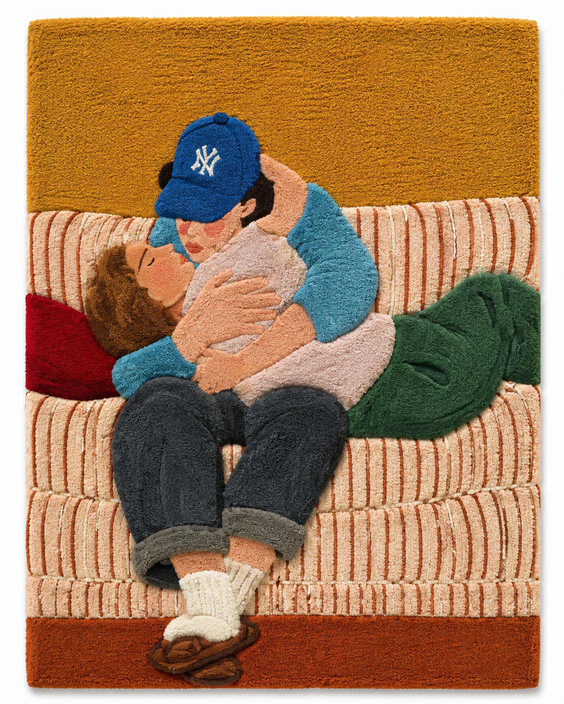 Hewn Earth Ballpark Quiet Hour wall art featuring a calming landscape scene in a minimalist design.