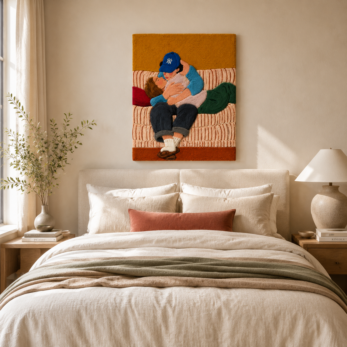Hewn Earth Ballpark Quiet Hour wall art featuring a detailed nature-inspired design, perfect for adding calm to any space.