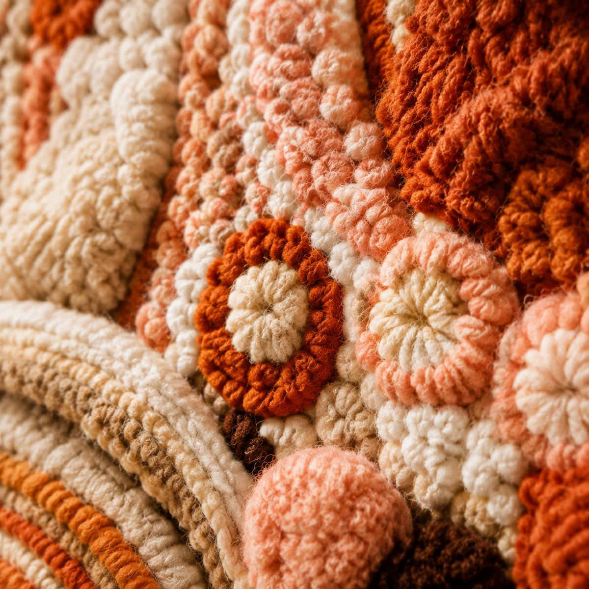 Close-up of Hewn Earth terracotta orbit garden wall art, showcasing textured terracotta circular design for outdoor decor.