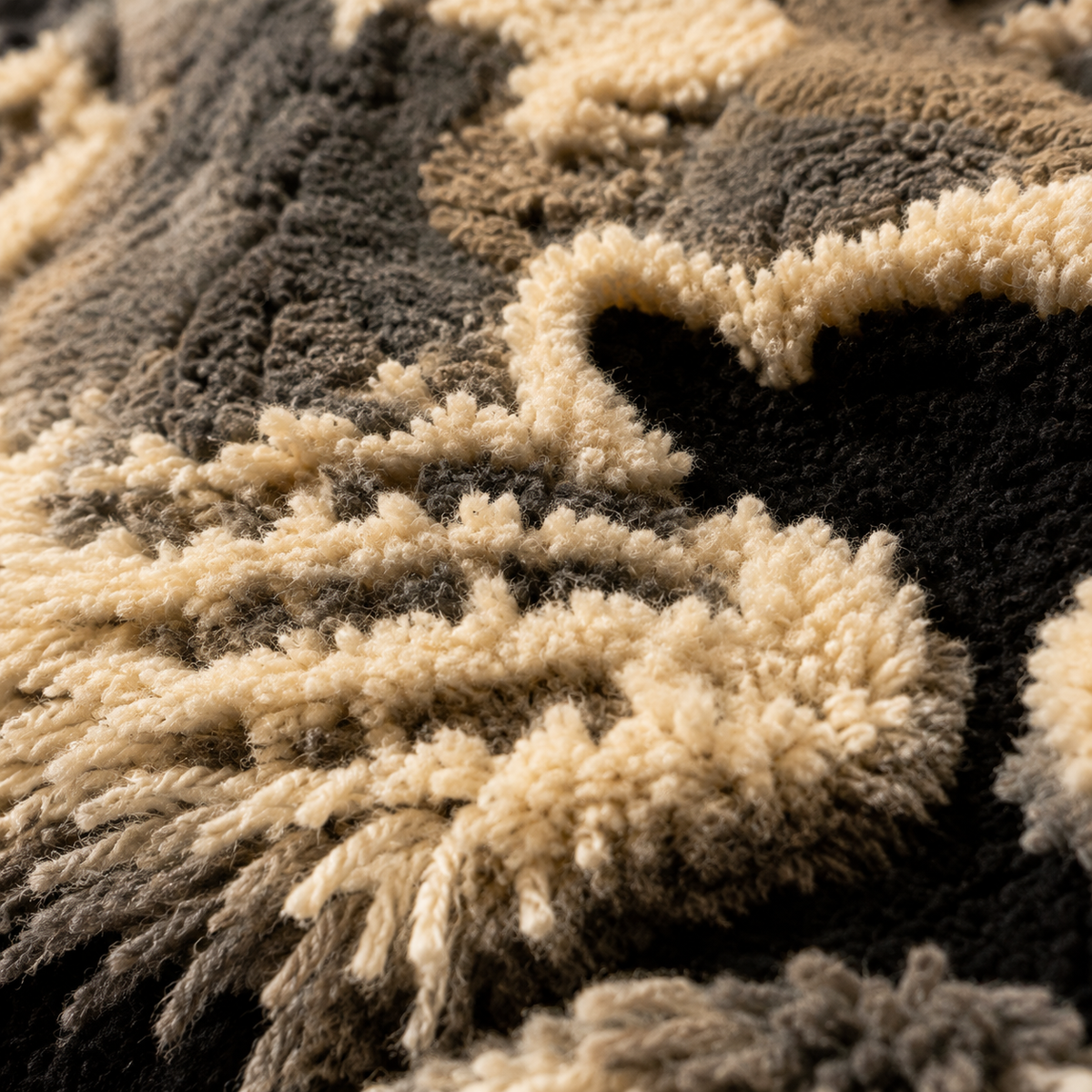 Close-up of the detailed Rosefield Lion wall art by Hewn Earth, showcasing intricate design and textured surface.