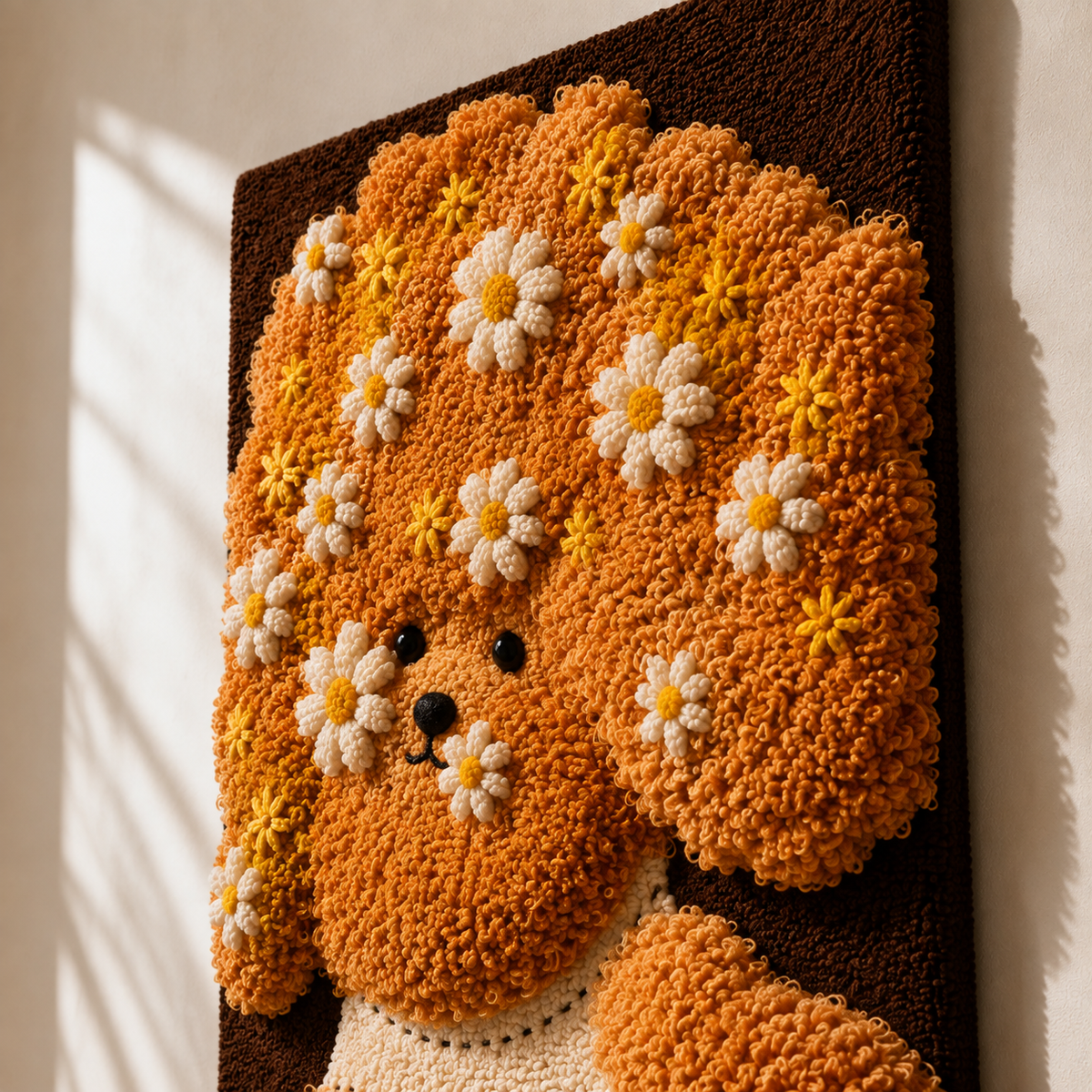 Hewn Earth Marigold Cloud Muse wall art featuring vibrant marigold and cloud-inspired abstract design.