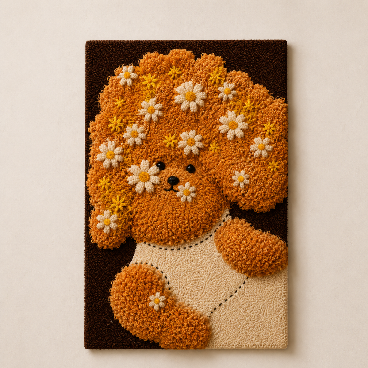 Hewn Earth Marigold Cloud Muse wall art featuring vibrant marigold and blue cloud abstract design on canvas.