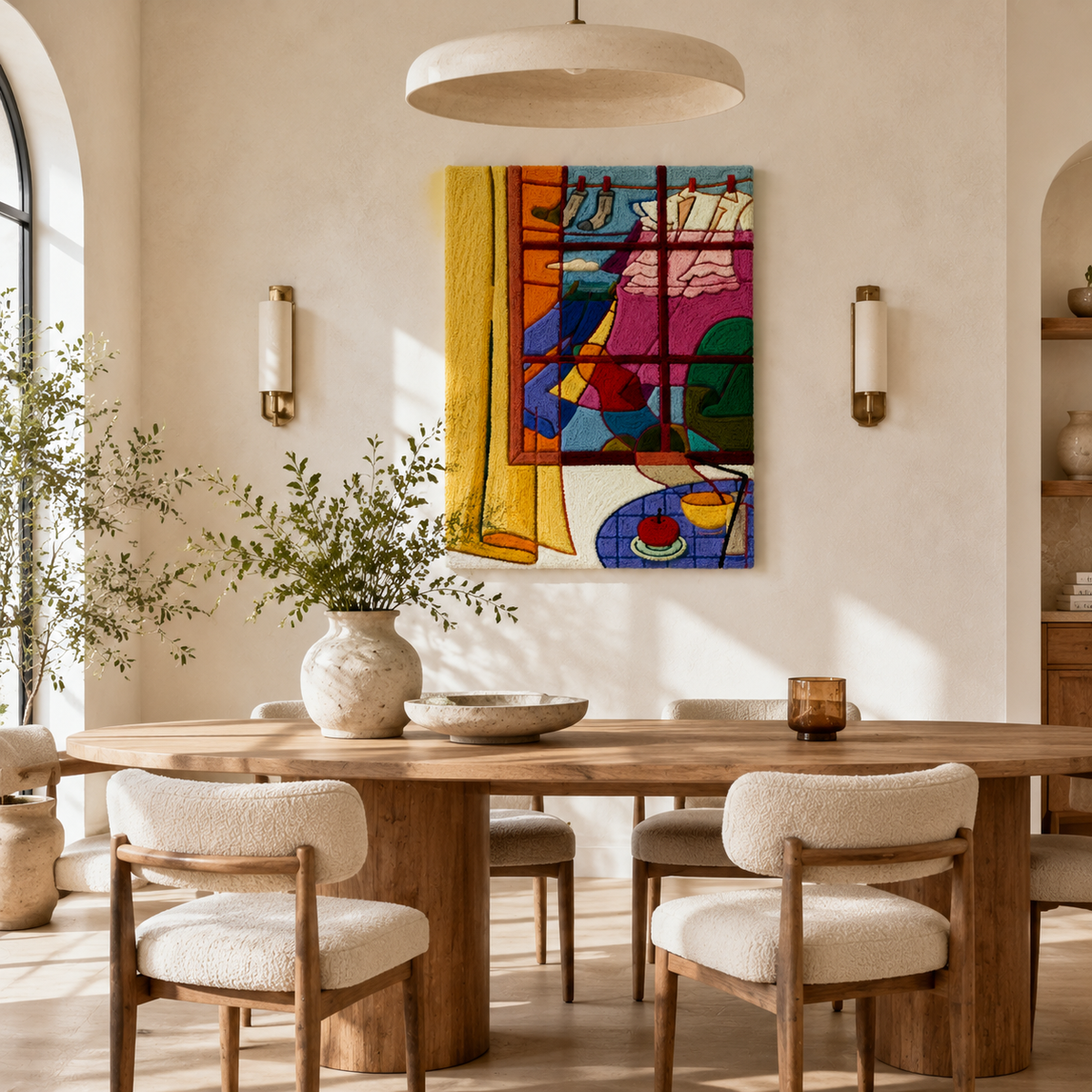 Chromatic Window wall art by Hewn Earth featuring vibrant, colorful abstract design on a canvas or framed print.
