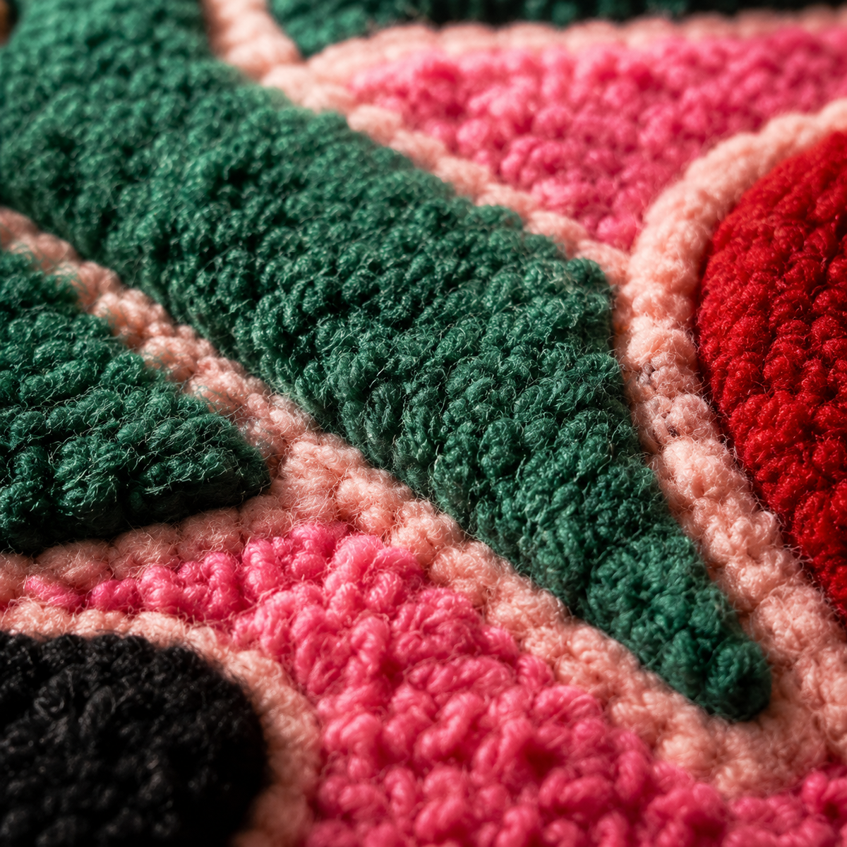 Close-up of Hewn Earth Liberty Heart Pop wall art featuring a detailed, colorful heart design on textured surface.