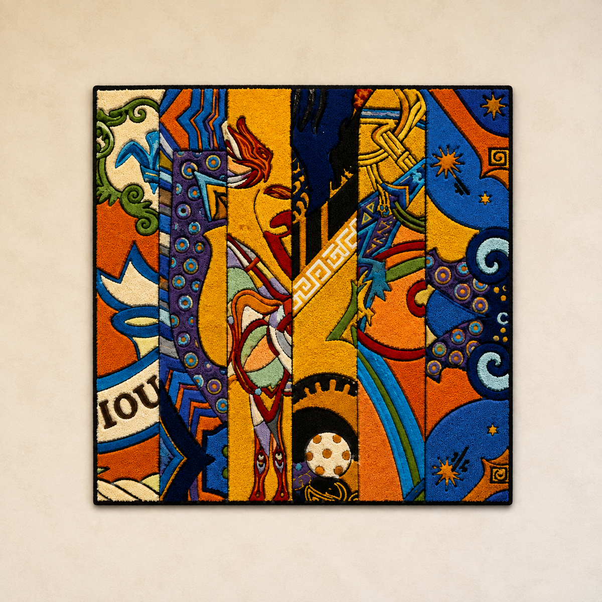 Hewn Earth Midnight Comic Panel wall art featuring dark, detailed comic-inspired artwork on a canvas or print.