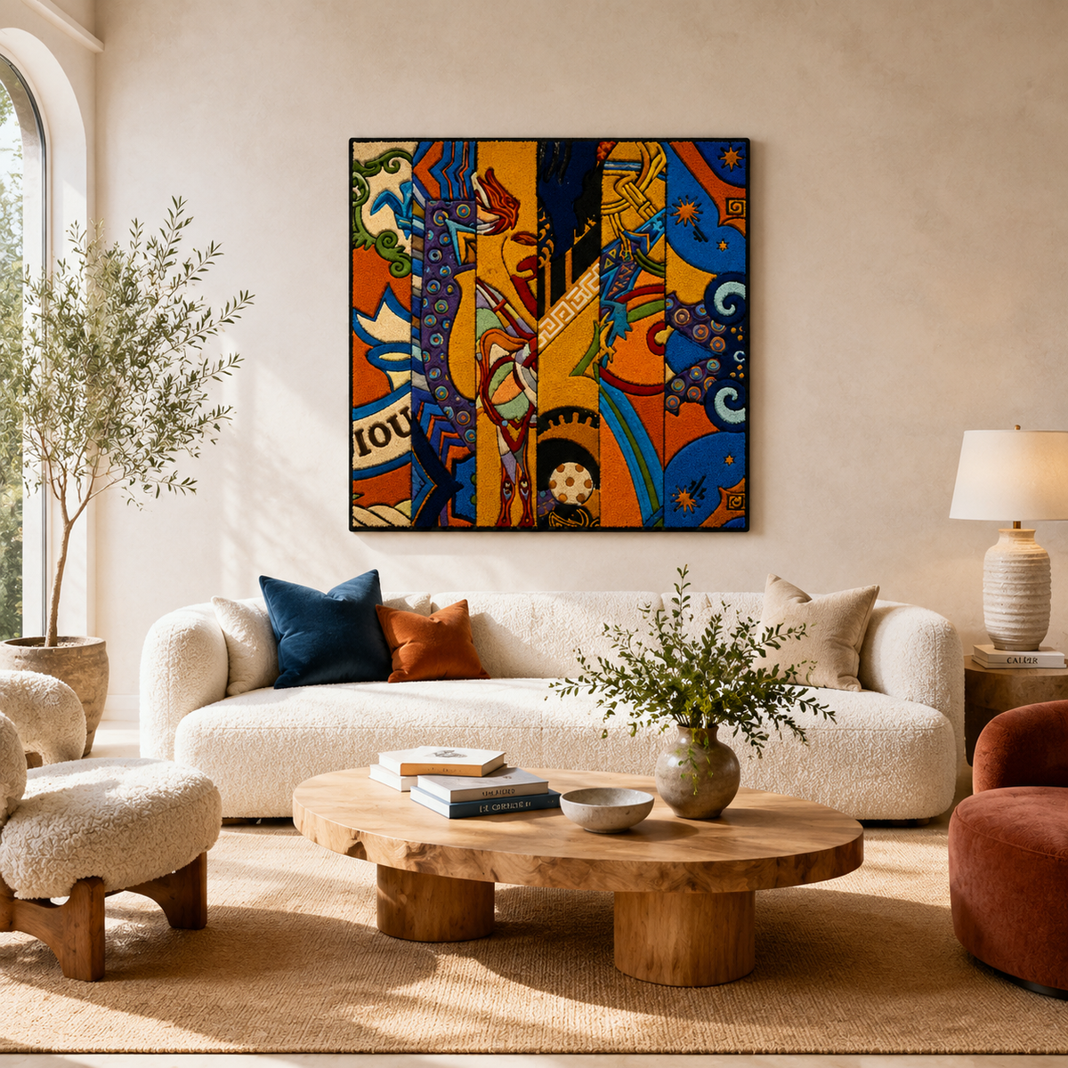 Midnight comic panel wall art by Hewn Earth featuring dark, detailed illustrations suitable for modern home decor.