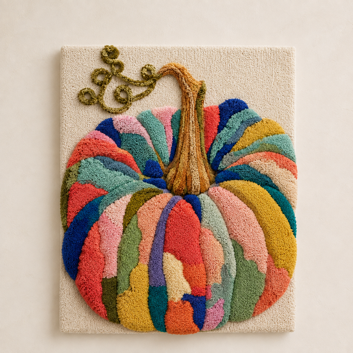 Hewn Earth Festival Pumpkin wall art featuring a carved pumpkin design suitable for seasonal home decor.