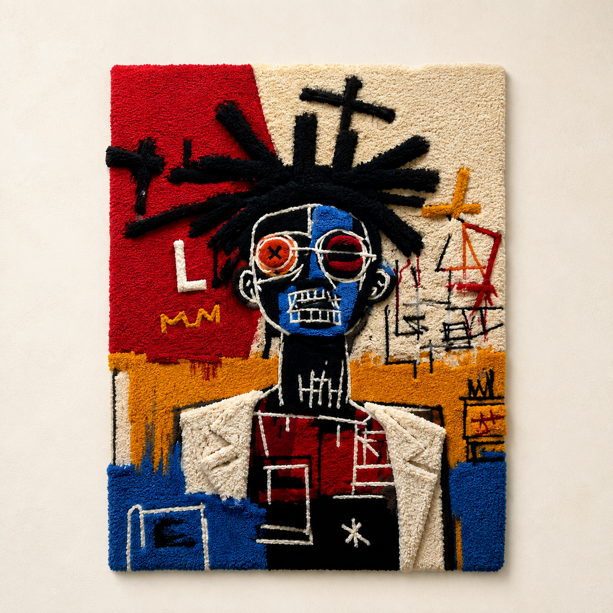 Hewn Earth Rebel Crown wall art featuring a detailed, artistic crown design on a light background for wall decorating.