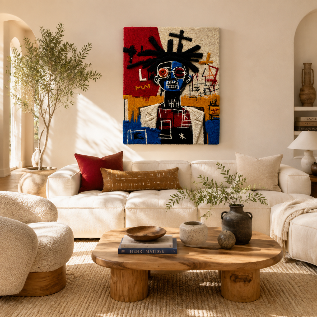 Hewn Earth Rebel Crown wall art featuring a detailed, artistic crown design on a neutral background.