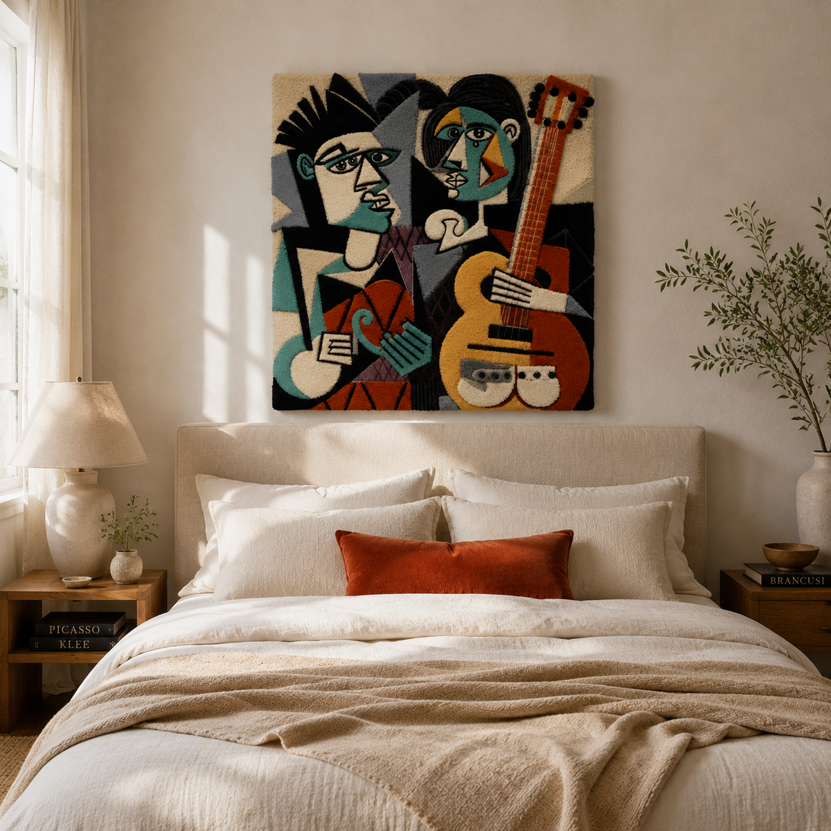 Hewn Earth Studio Quartet wall art featuring abstract designs in earthy tones, perfect for modern home decor.