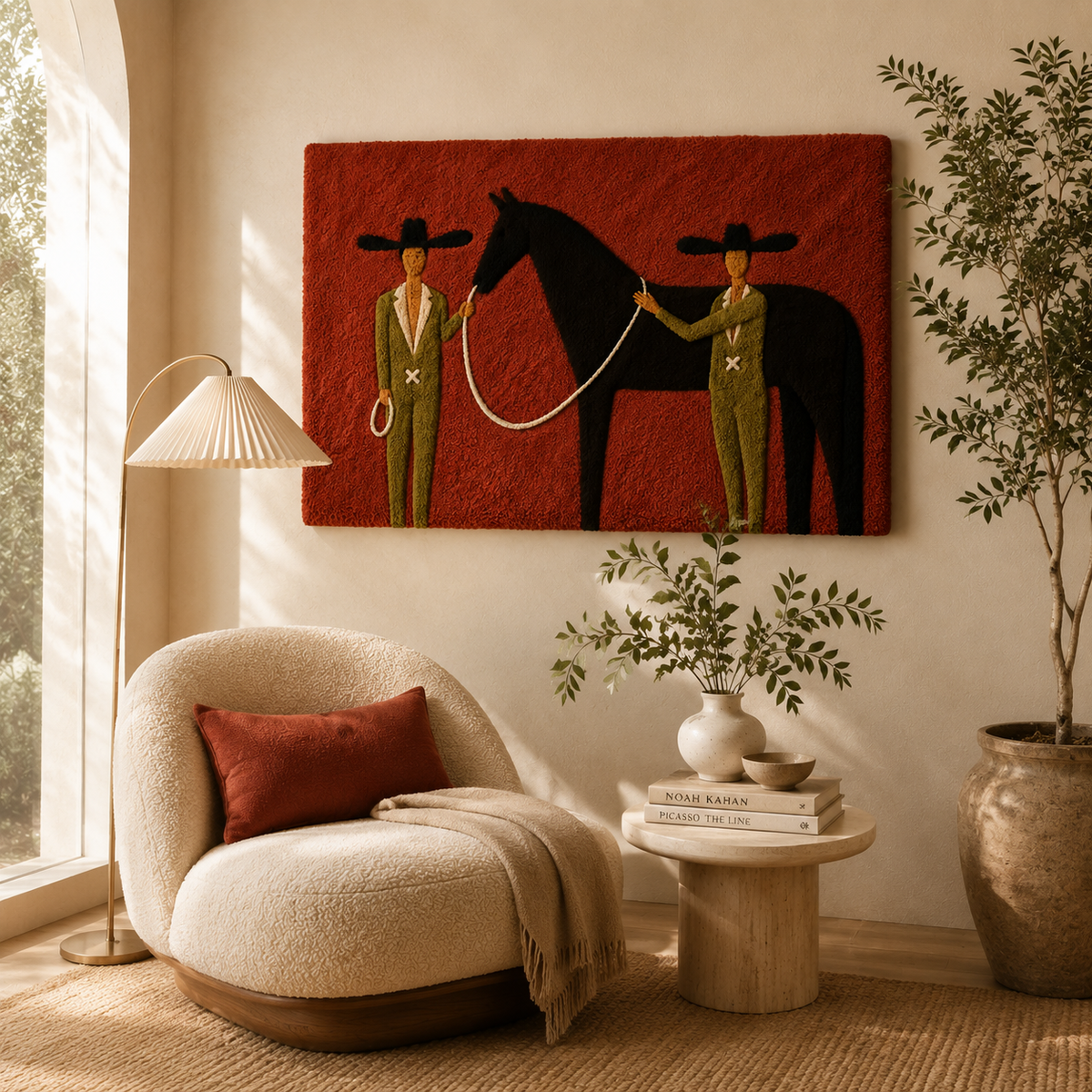 Western Bond wall art by Hewn Earth featuring a rustic, textured design suitable for home decor.