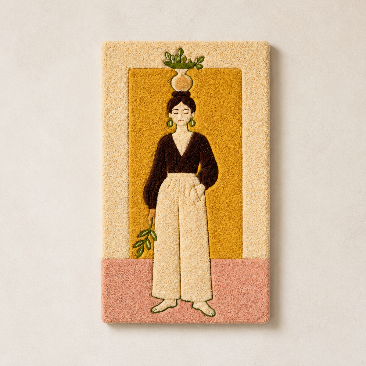 Pineapple Reverie wall art by Hewn Earth featuring a vibrant pineapple illustration on a neutral background.