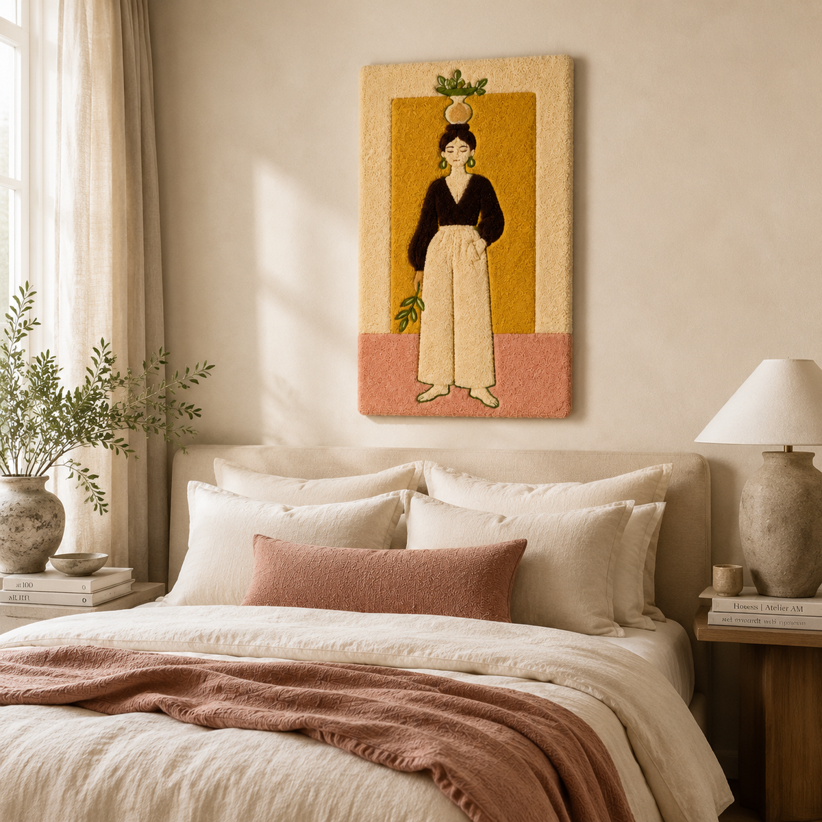 Pineapple Reverie wall art by Hewn Earth featuring a vibrant pineapple illustration on a textured background.