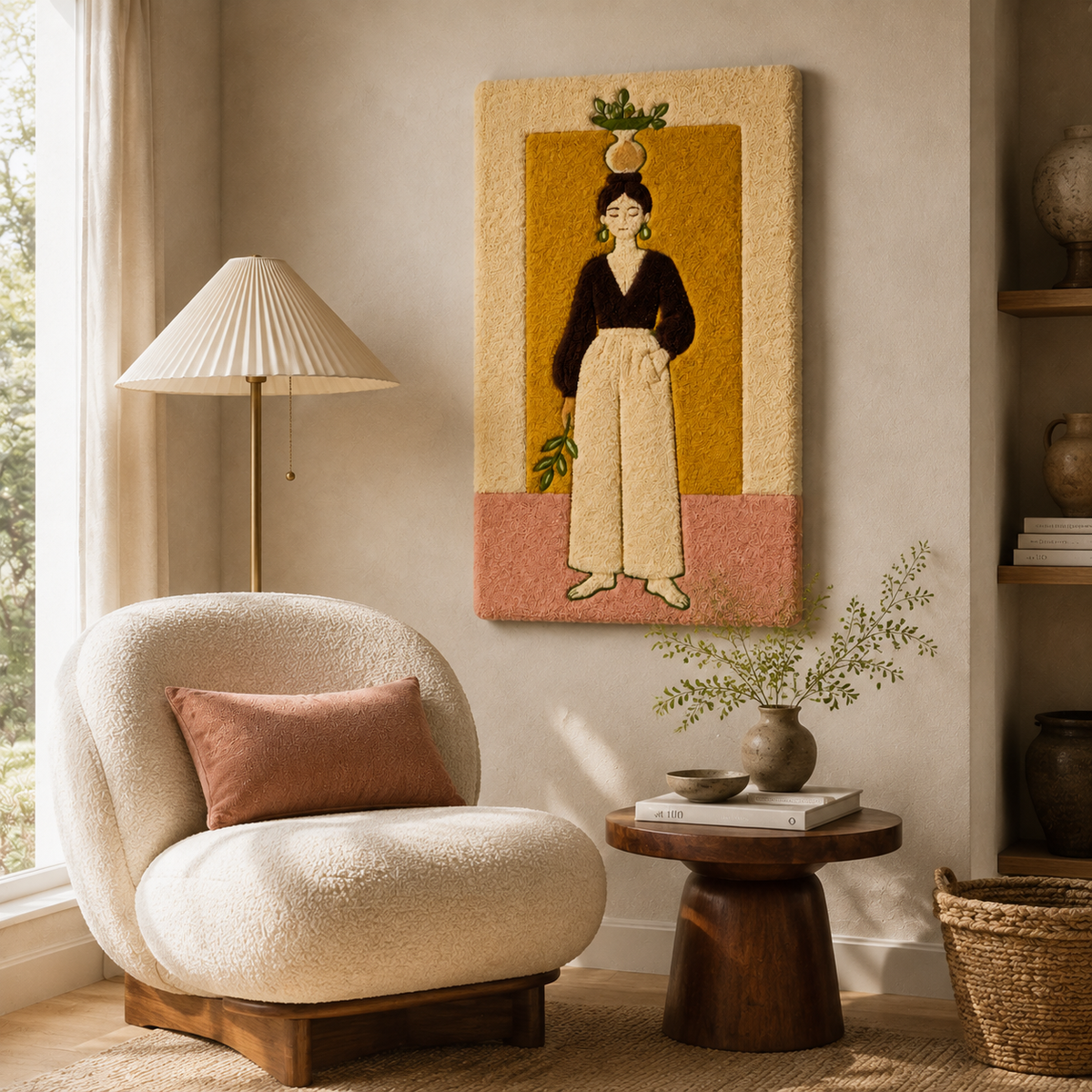 Pineapple Reverie wall art by Hewn Earth featuring a vibrant pineapple illustration on a neutral background.