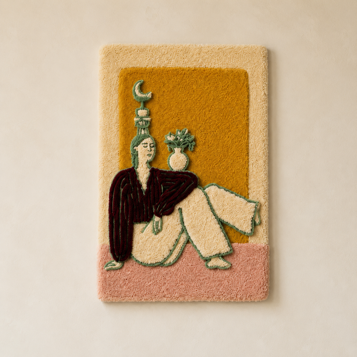 Hewn Earth Garden Companions wall art featuring botanical illustrations on a natural background, ideal for garden or outdoor decor.