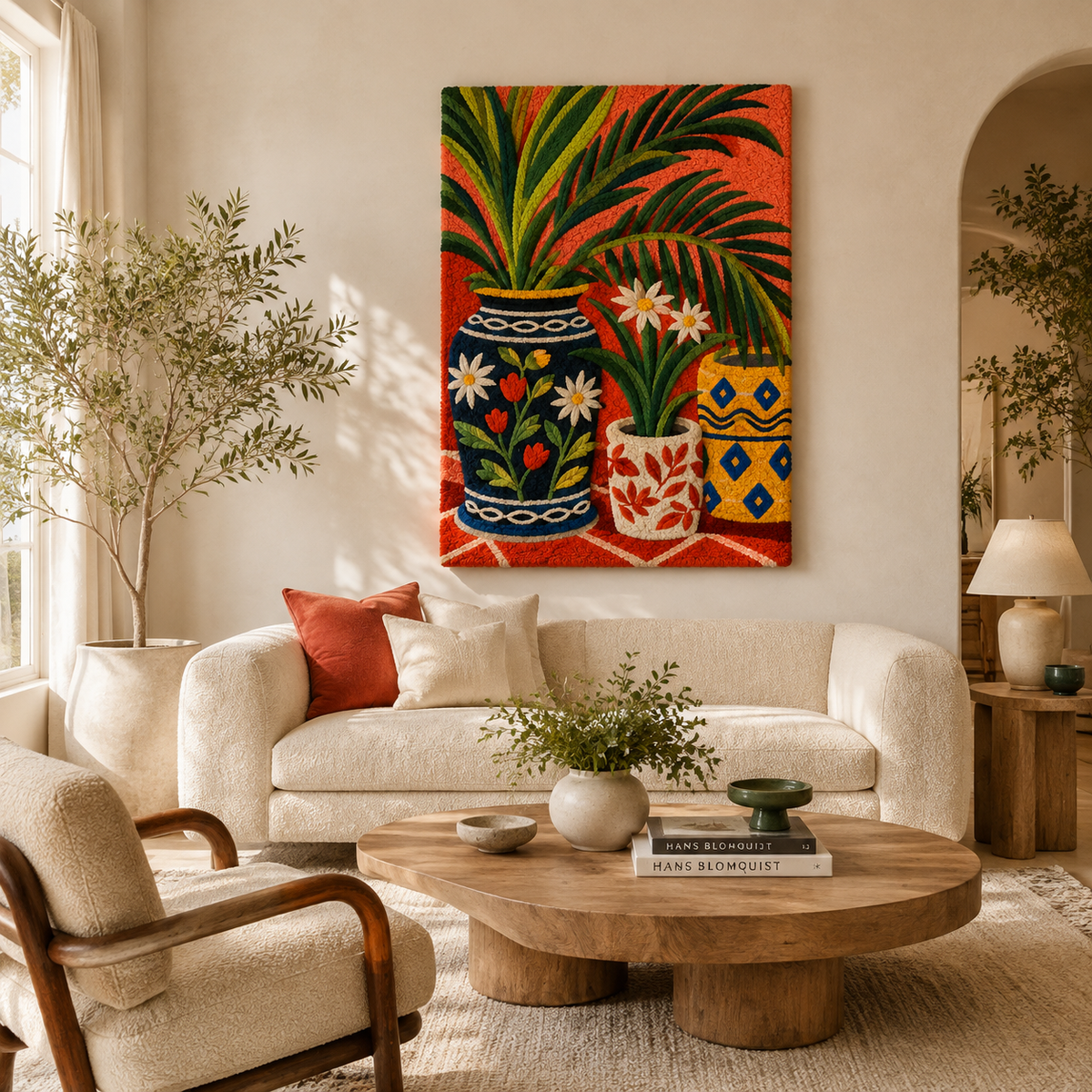 Midnight Botanica wall art by Hewn Earth featuring dark botanical illustrations on textured paper.