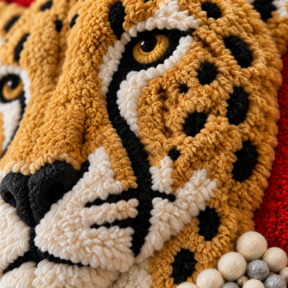 Hewn Earth Ruby Court Leopard wall art featuring a detailed leopard design on a textured background.