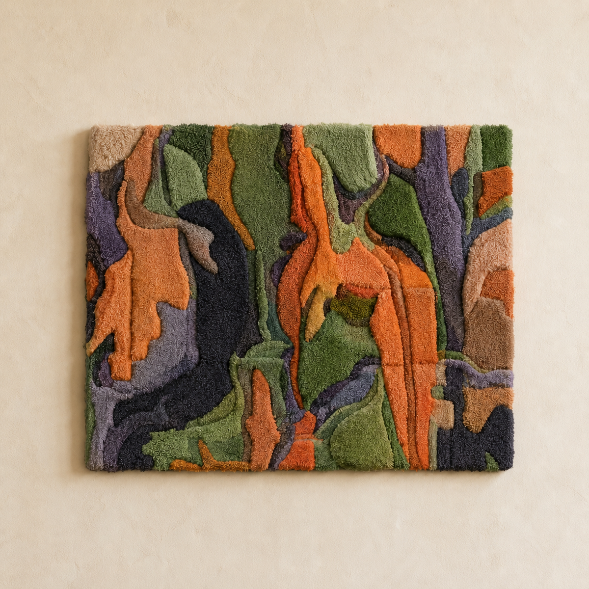 Hewn Earth Canyon Rhythm wall art featuring abstract earthy tones and textured design, suitable for modern interior decor.