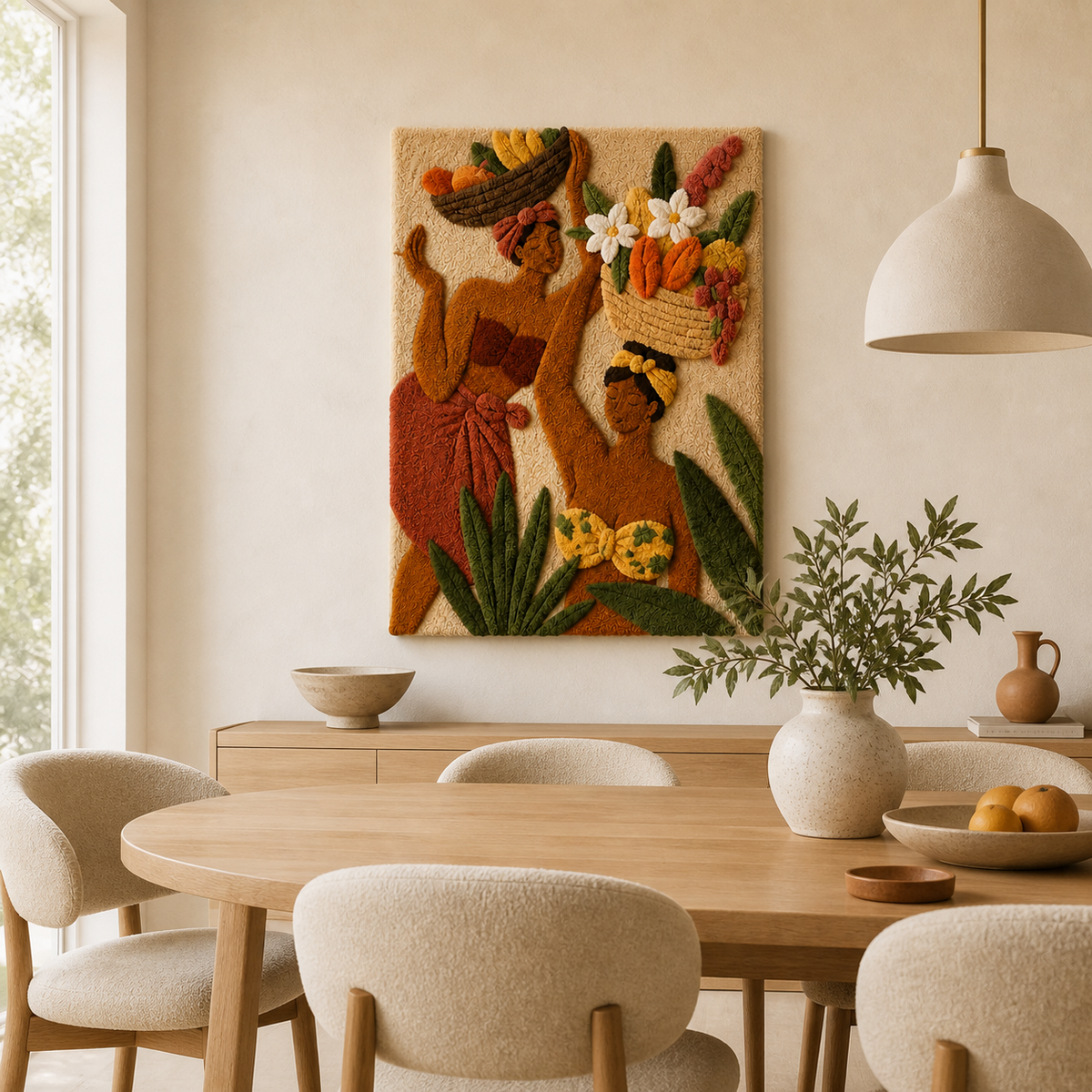 Hewn Earth Garden Harvest wall art featuring vibrant, detailed botanical illustrations for home decor.