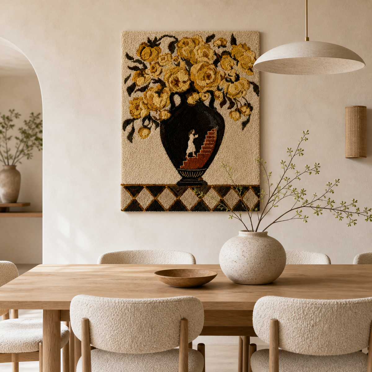 Golden Rose wall art by Hewn Earth, featuring a decorative golden rose design suitable for wall decor.