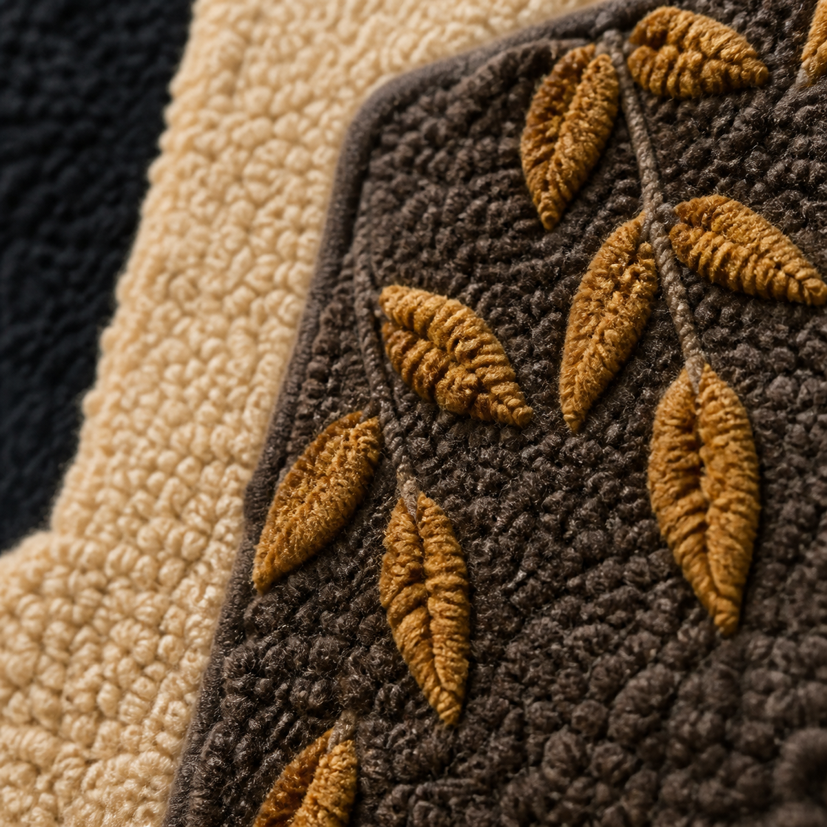 Close-up of Hewn Earth Shadow Vessel wall art showing textured ceramic vessel with shadowed design on a neutral background.