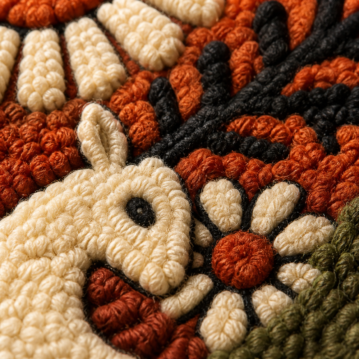 Close-up of Sun Deer Talisman wall art by Hewn Earth featuring intricate design and natural wood texture.