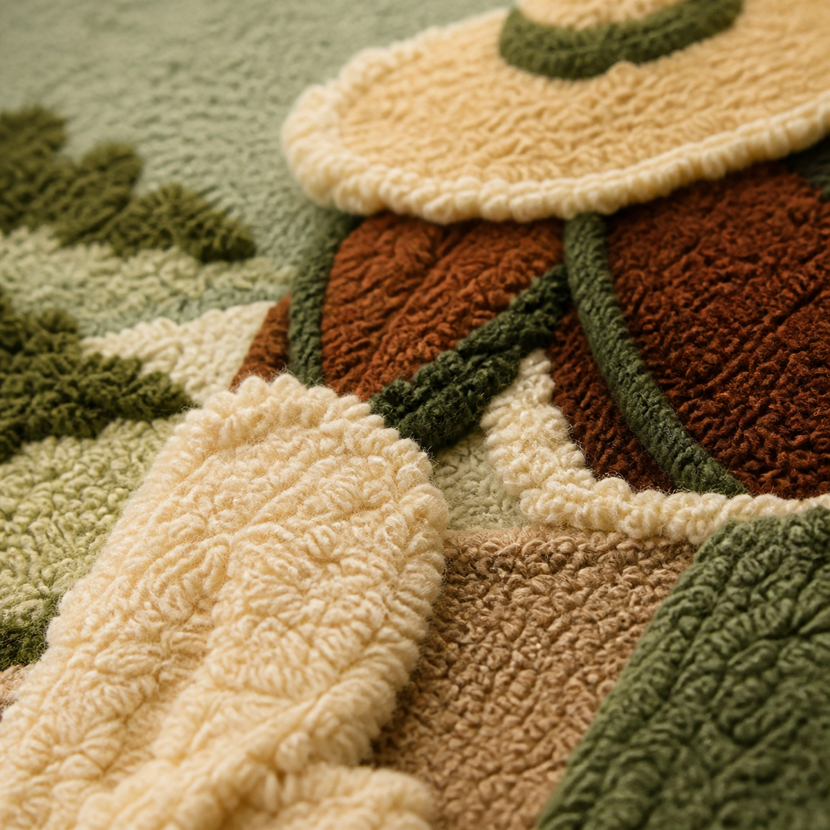 Three sage-colored wall art hats by Hewn Earth, decorative metal wall decor with intricate detailing.