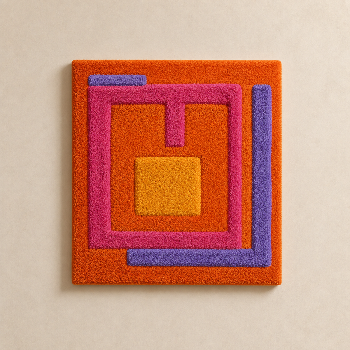 Hewn Earth Sunset Portal wall art featuring a vibrant sunset scene with warm colors and abstract design for home decor.