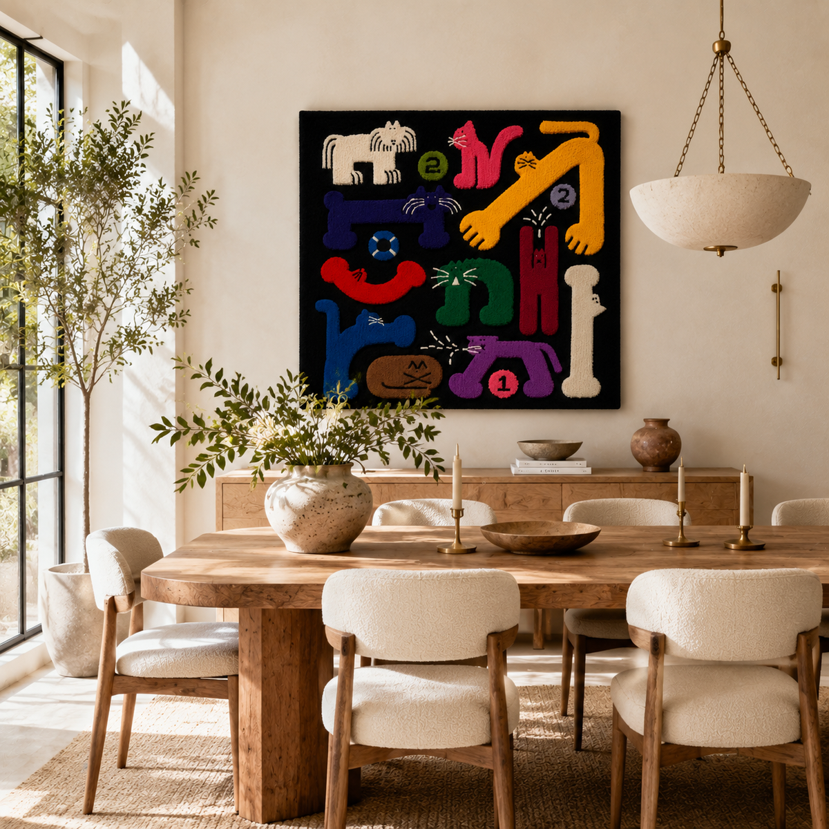 Hewn Earth Game Day Symbols wall art featuring vibrant sports-themed designs for game day decoration.