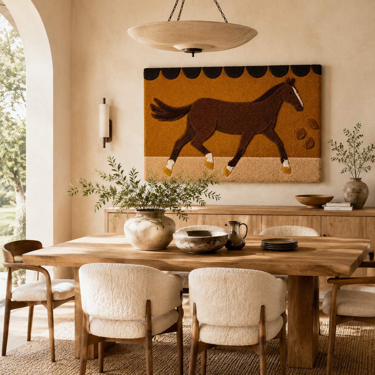Copper Gallop wall art by Hewn Earth featuring a textured, abstract copper-toned design ideal for modern interior decor.