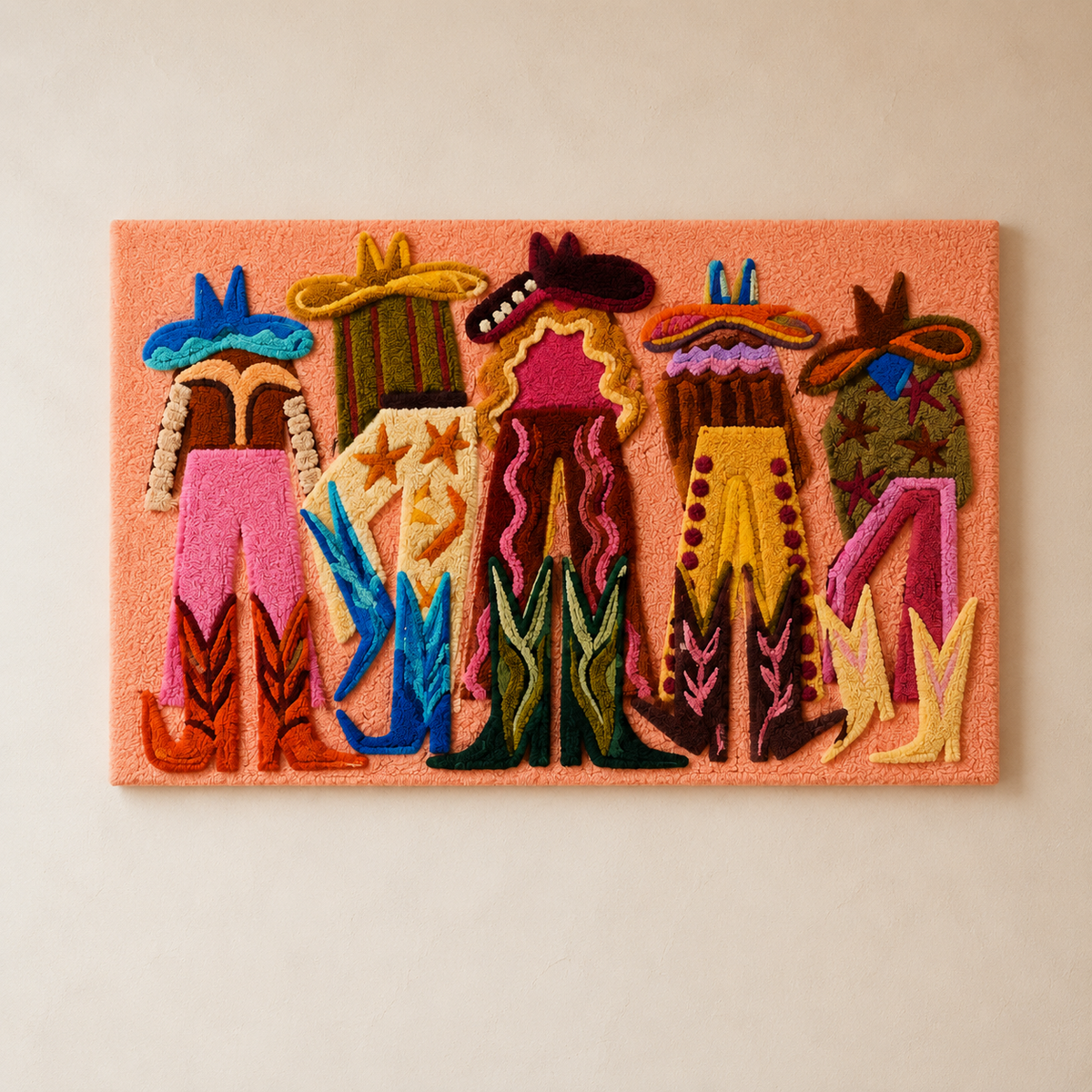 Hewn Earth Festival Lineup wall art featuring colorful festival poster design for home decor or music event enthusiasts.