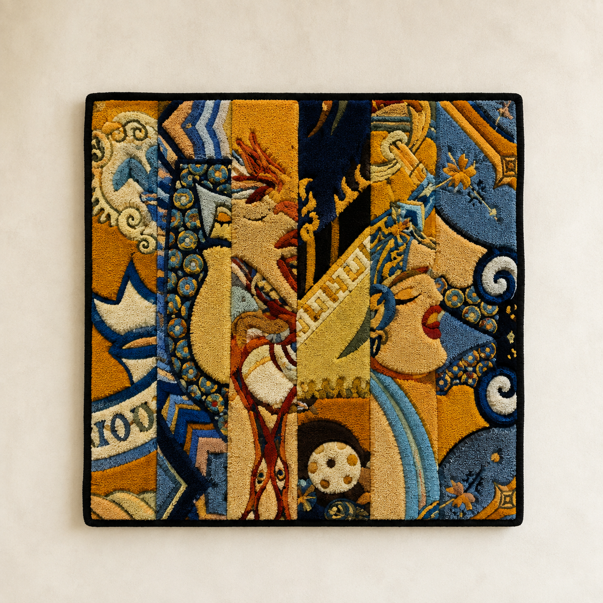 Hewn Earth Studio Fragment wall art featuring textured, earthy-toned design on a neutral background, ideal for modern interior decor.
