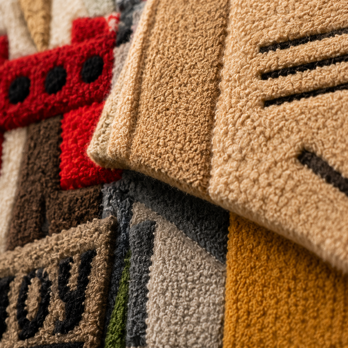 Close-up of Hewn Earth Paper Joy Assembly wall art featuring textured paper layers and intricate details.