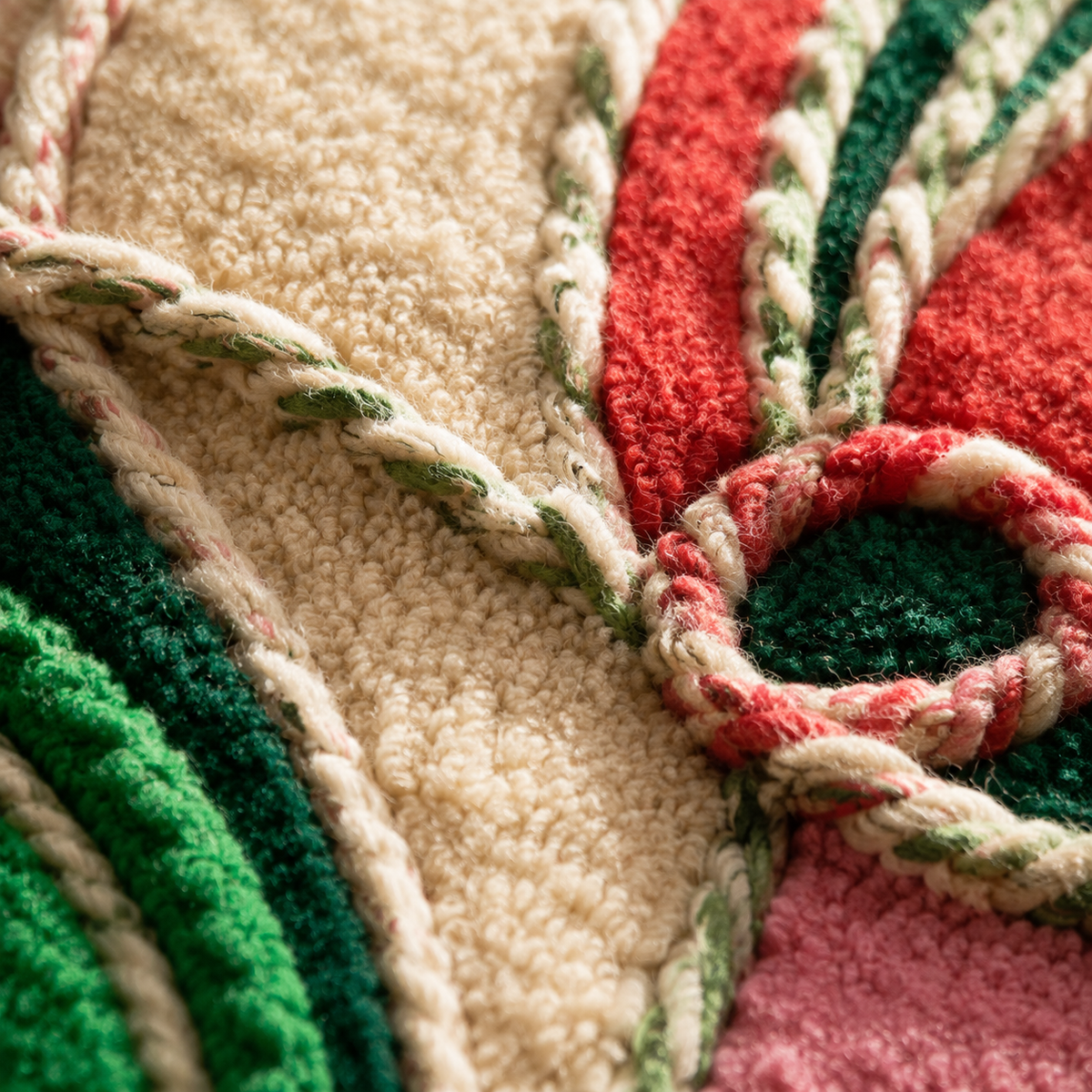Close-up of Hewn Earth rose-themed wall art featuring detailed textured rose design on a neutral background.