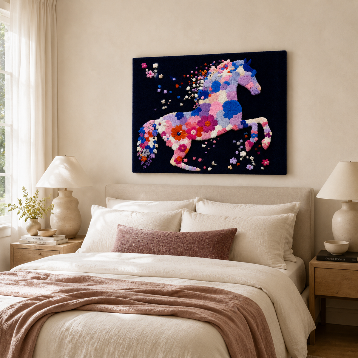 Colorful Confetti Mare wall art by Hewn Earth, featuring vibrant abstract design for modern home decor.