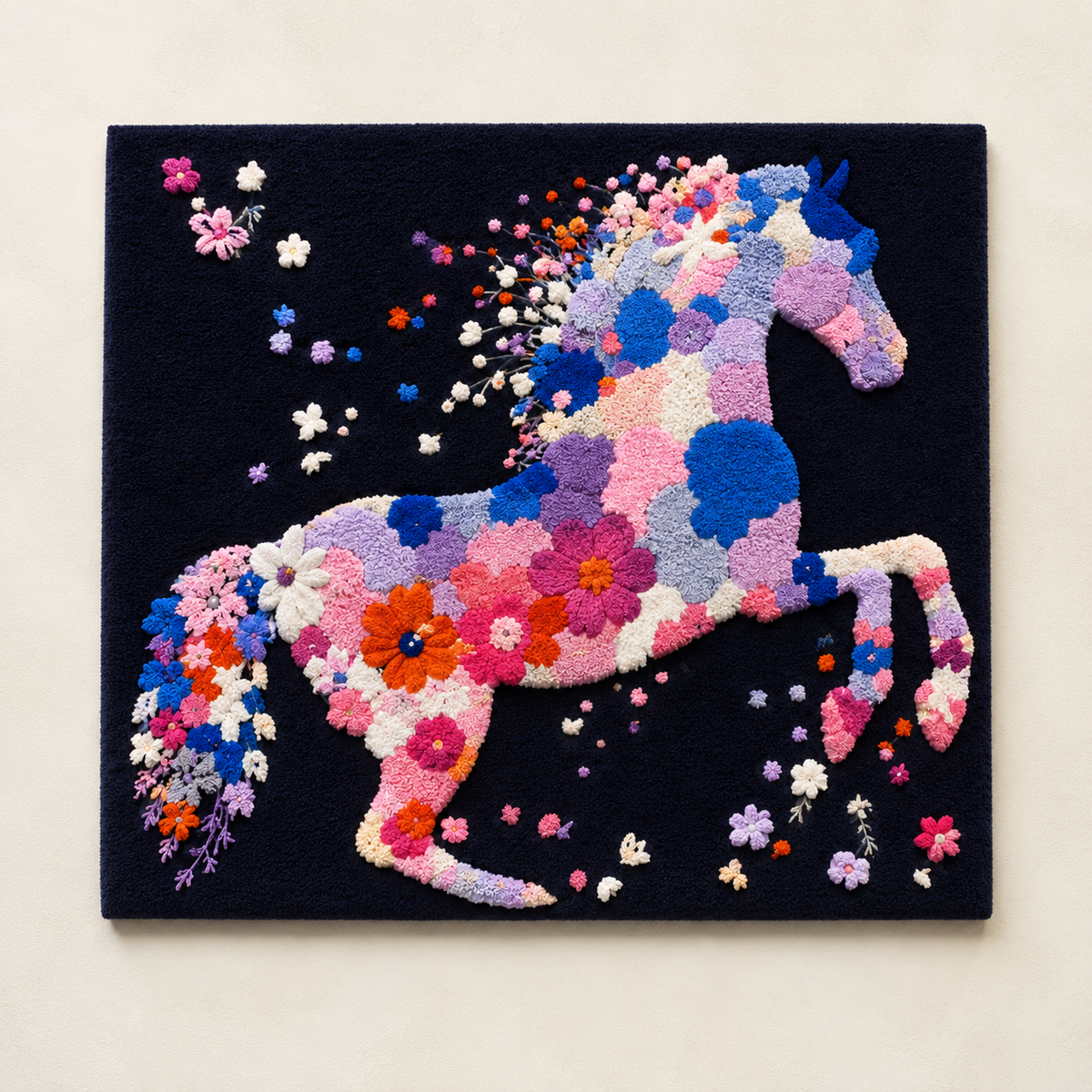 Hewn Earth Confetti Mare wall art featuring vibrant, colorful abstract design on a light background, ideal for modern home decor.