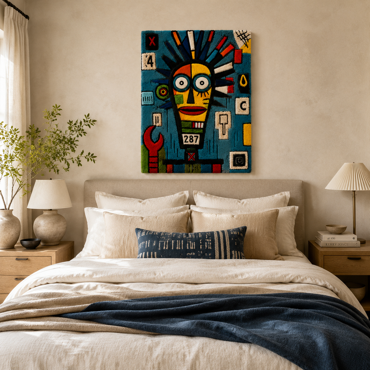 Hewn Earth Workshop Oracle wall art featuring intricate geometric and mystical designs, ideal for inspiring creative spaces.