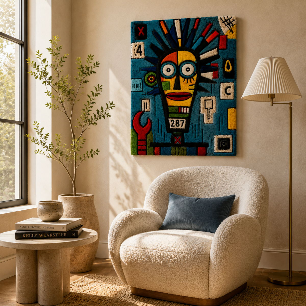 Hewn Earth Workshop Oracle wall art featuring intricate design on a rectangular canvas, ideal for creative workspace decor.