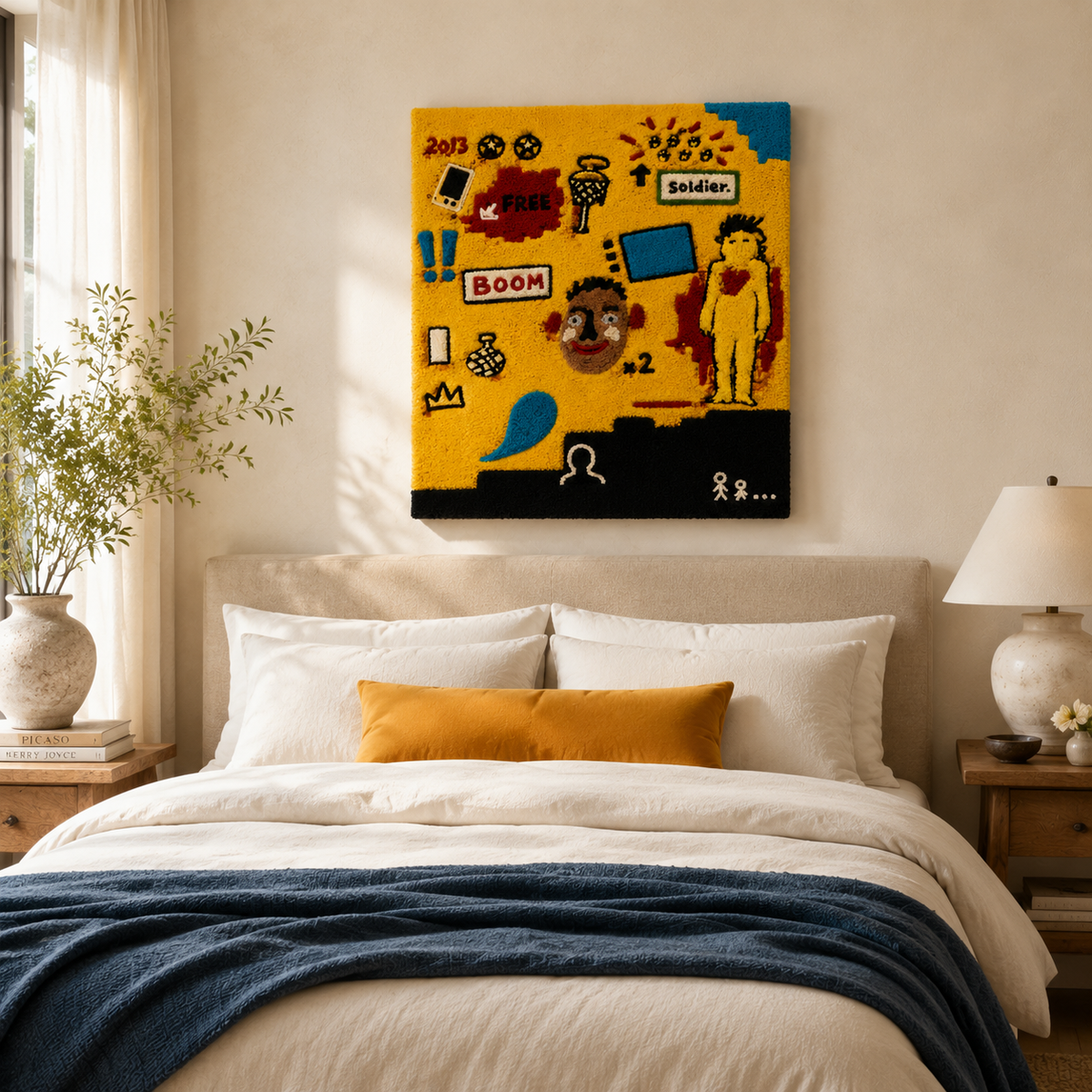 Golden Street Notes wall art by Hewn Earth featuring intricate gold-toned design on a neutral background.