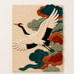 Crane in Bloom