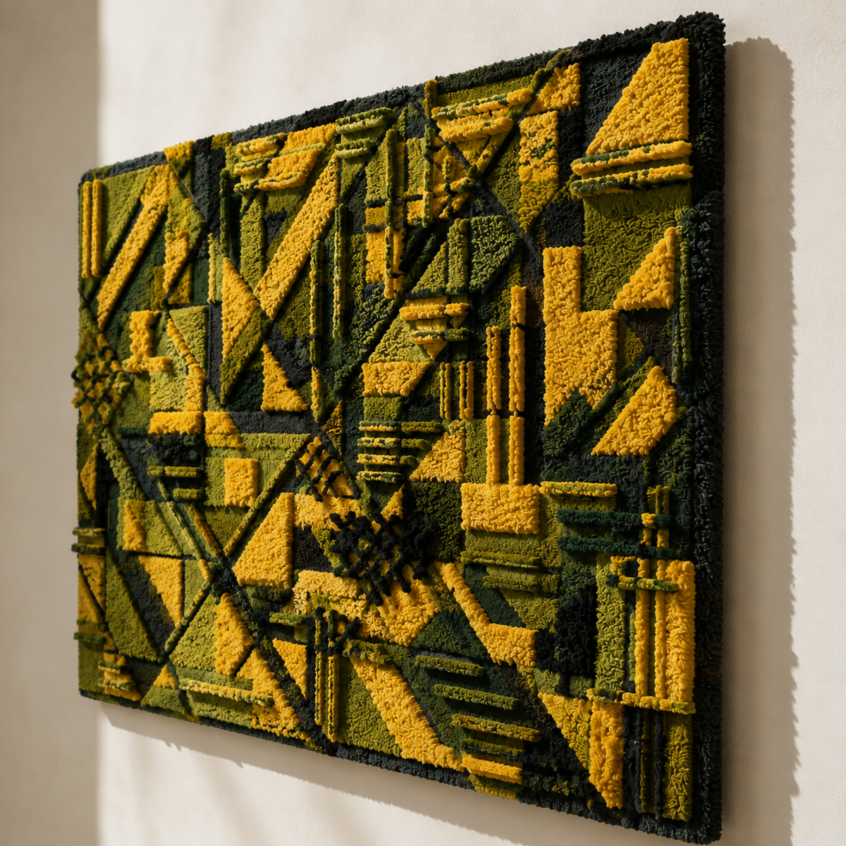 Close-up of Hewn Earth Verdigris Circuit wall art showing intricate patina and textured metal design.