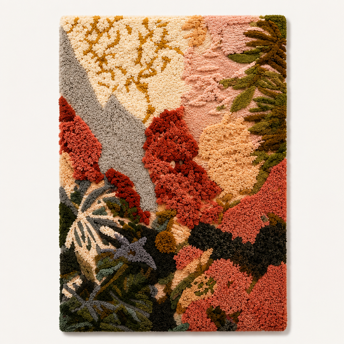 Autumn Ravine wall art by Hewn Earth featuring a serene forest scene with warm autumn colors and natural landscape details.