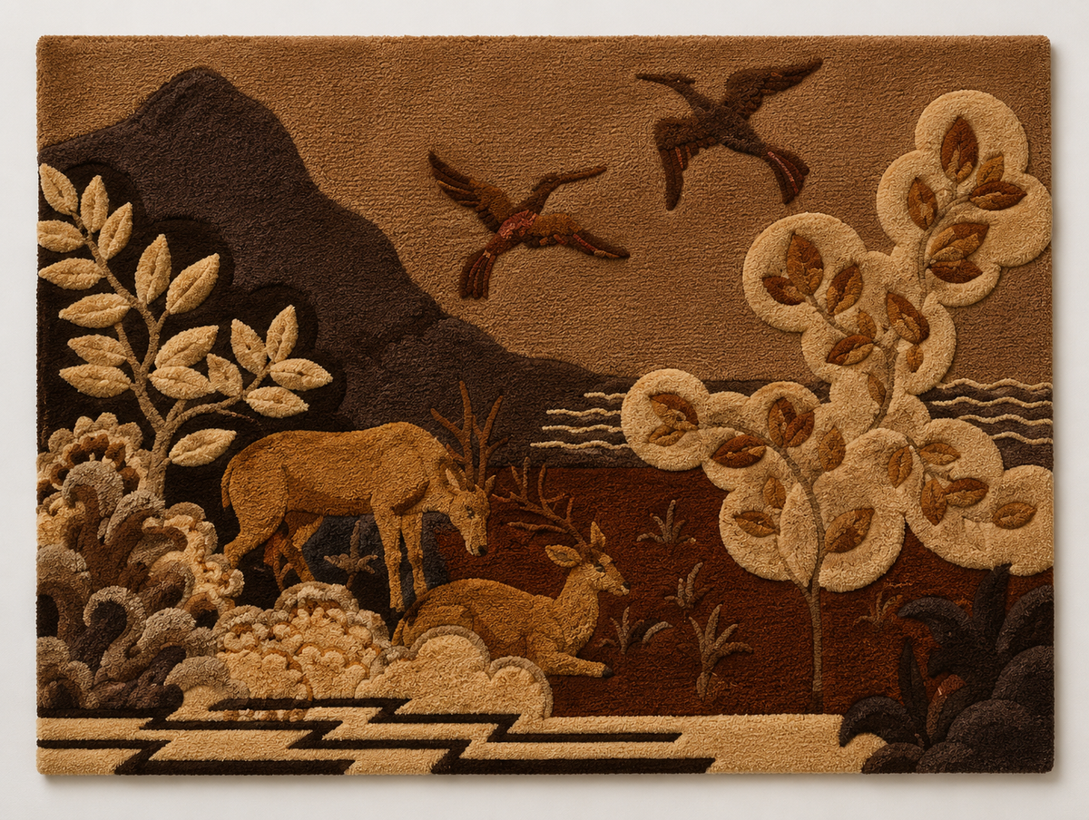 Hewn Earth Flying Over Hills wall art featuring a serene landscape with rolling hills and sky, modern wall decor for home.