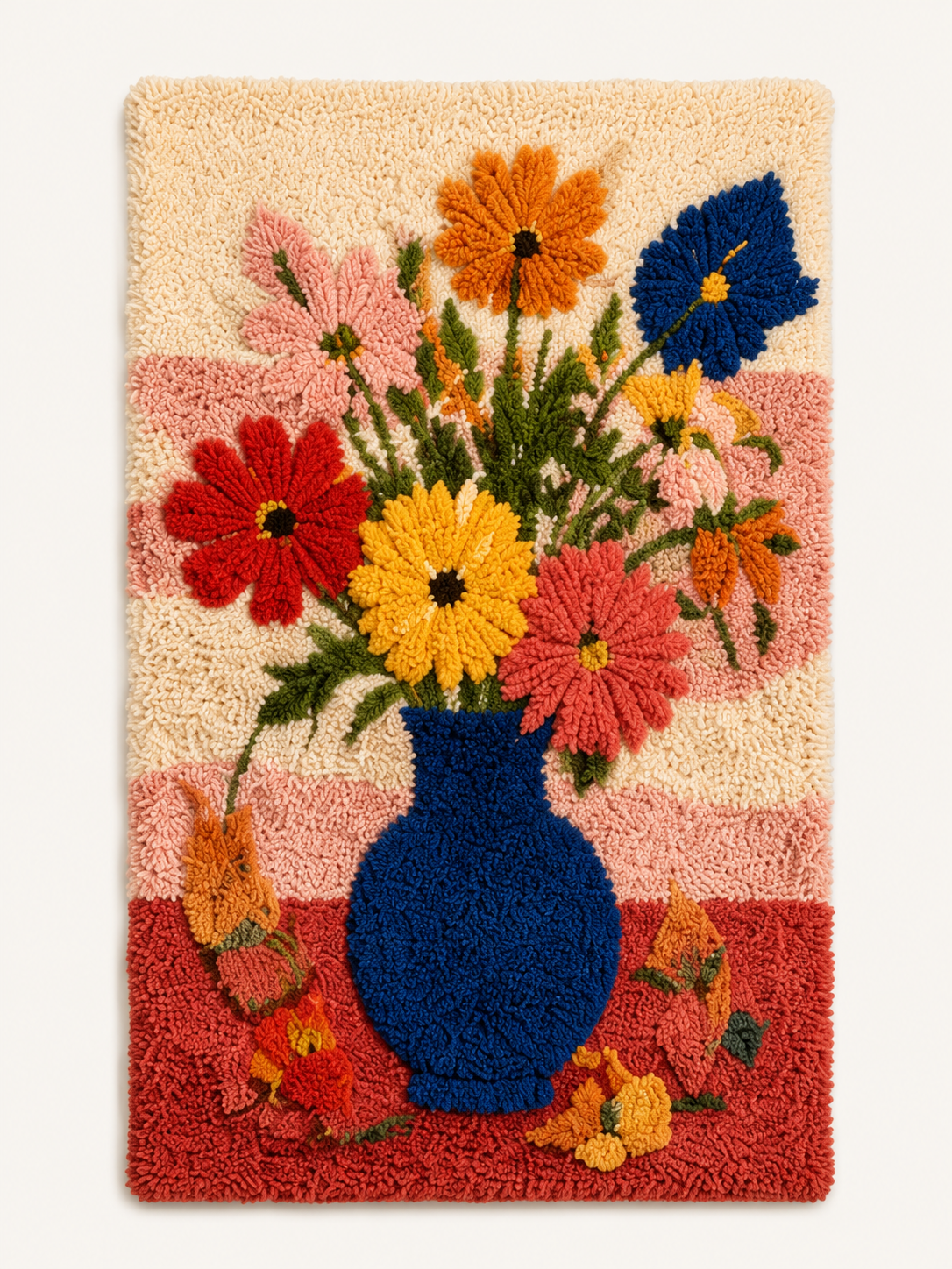 Hewn Earth Field Bouquet wall art featuring a vibrant floral arrangement in a rustic style, ideal for home decor.